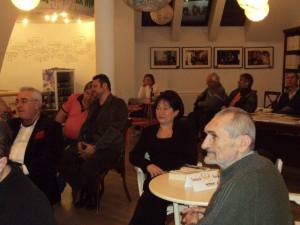 participanţi la evenimentul Revistei Scriitorul Român, de la Libraria Bastilia, 19.03.2014,ora 20